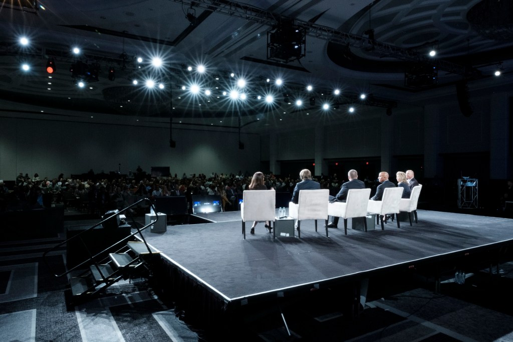 speaker panel onstage business conference miami beach lowes hotel