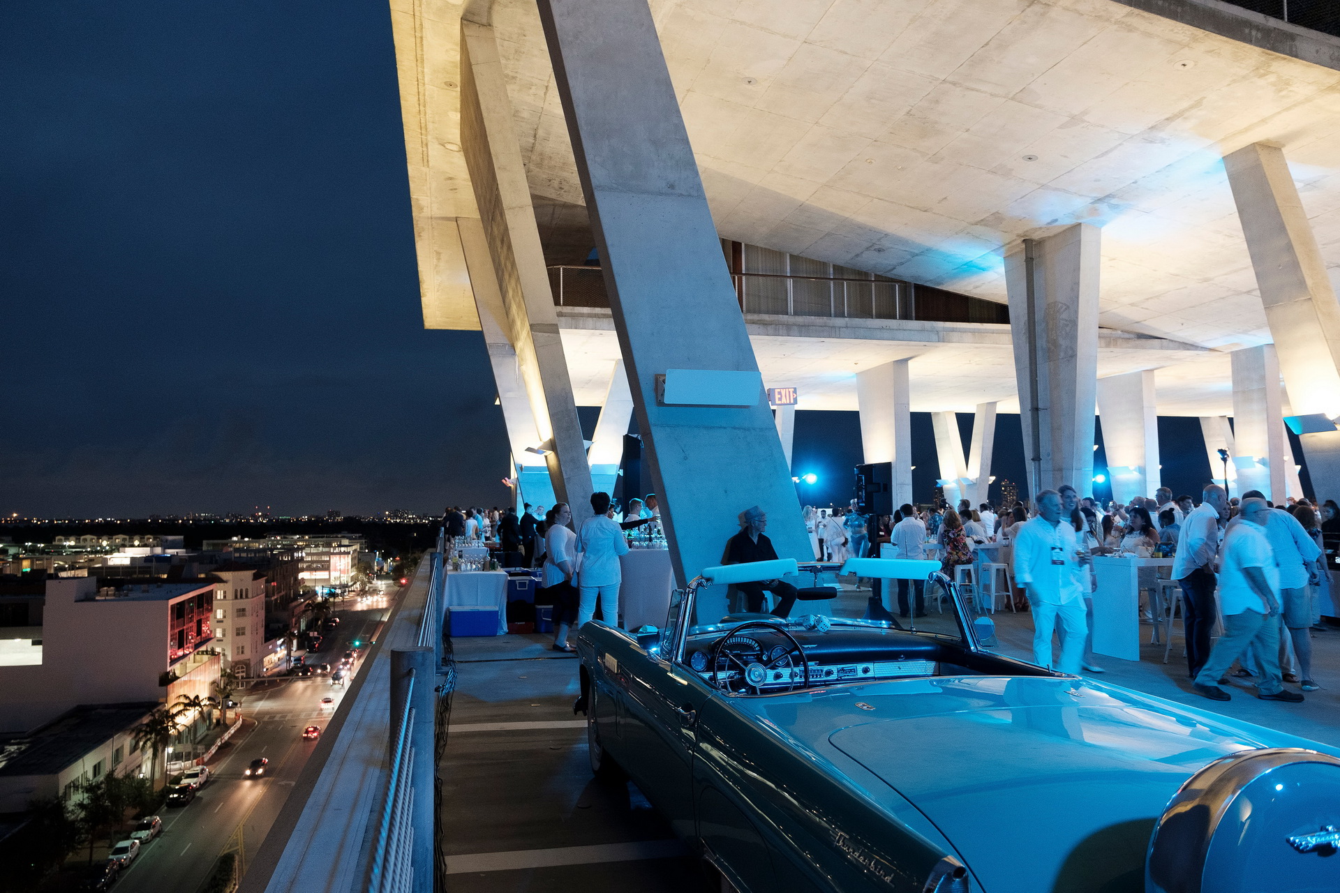 corporate mixer party miami view rooftop