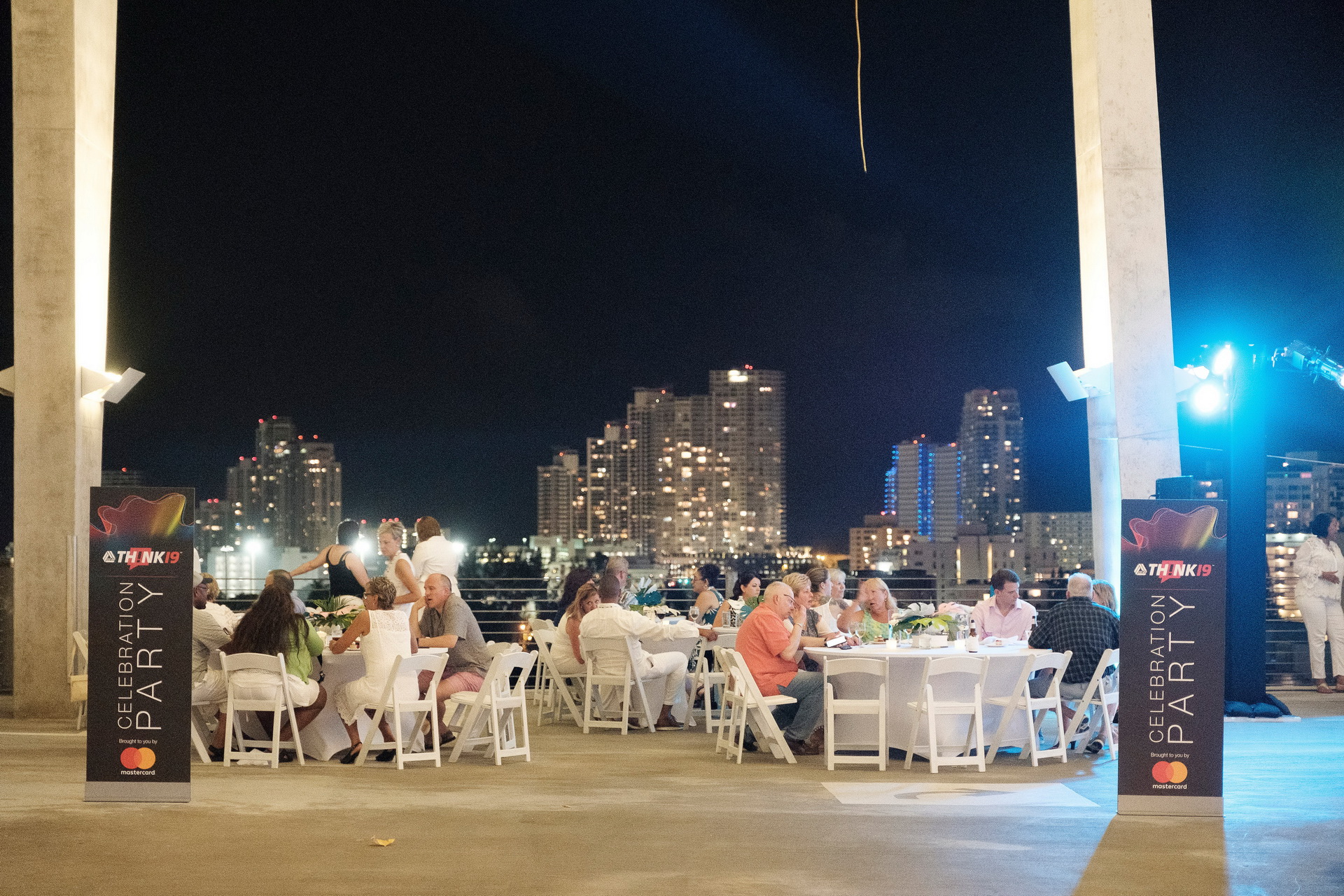 corporate mixer party miami view rooftop