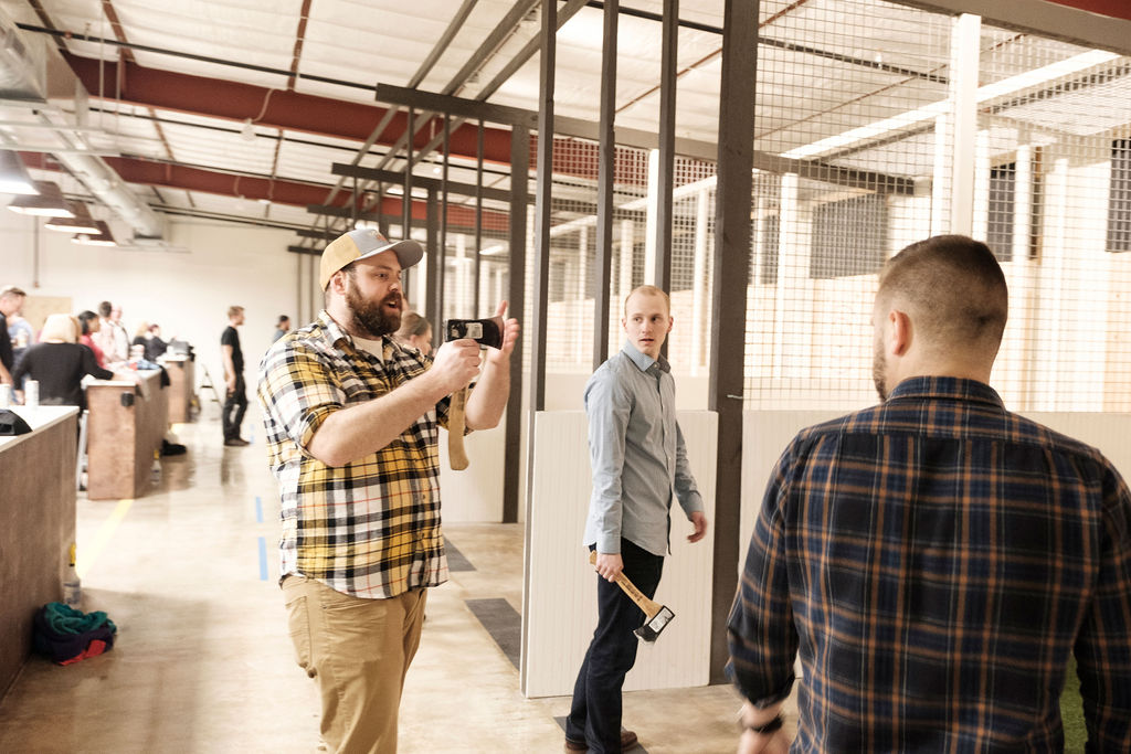 business teambuilding exercises hatchet alley austin texas