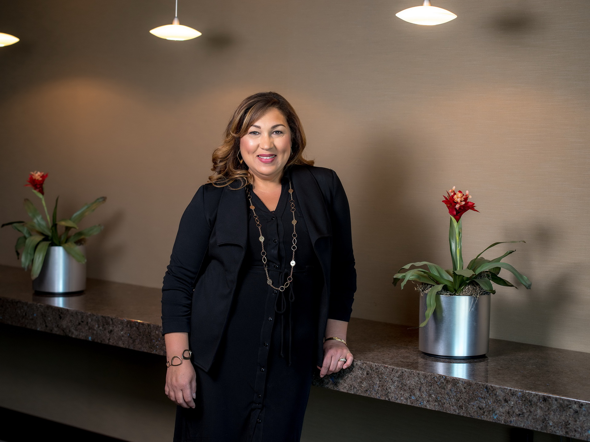 relaxed business headshot enviornmental portrait boardroom