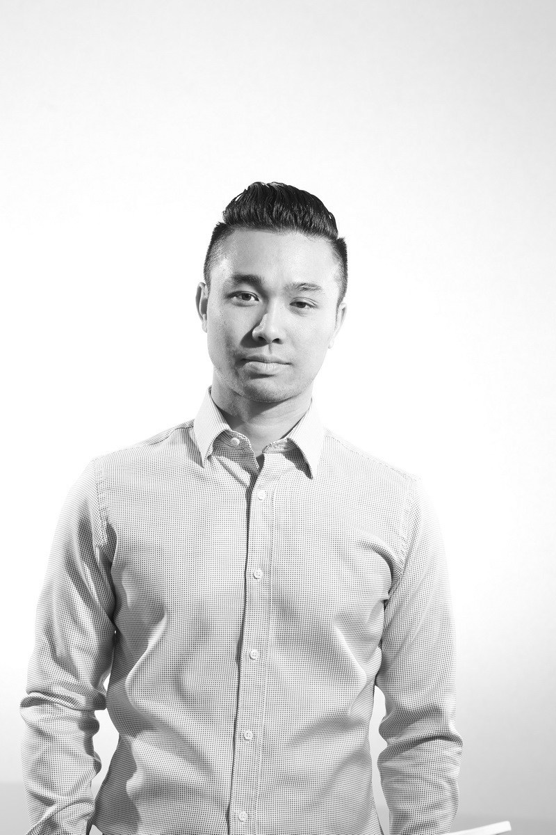 black and white headshots relaxed fun modern